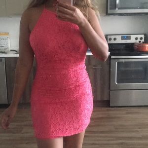 Pink forever 21 mini dress size small